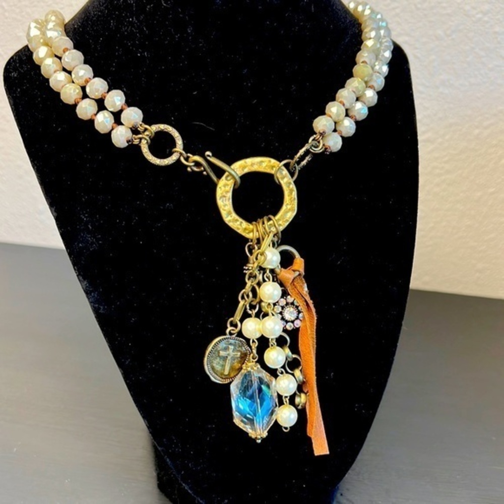 Handmade Antique Style Charm Necklace NWT